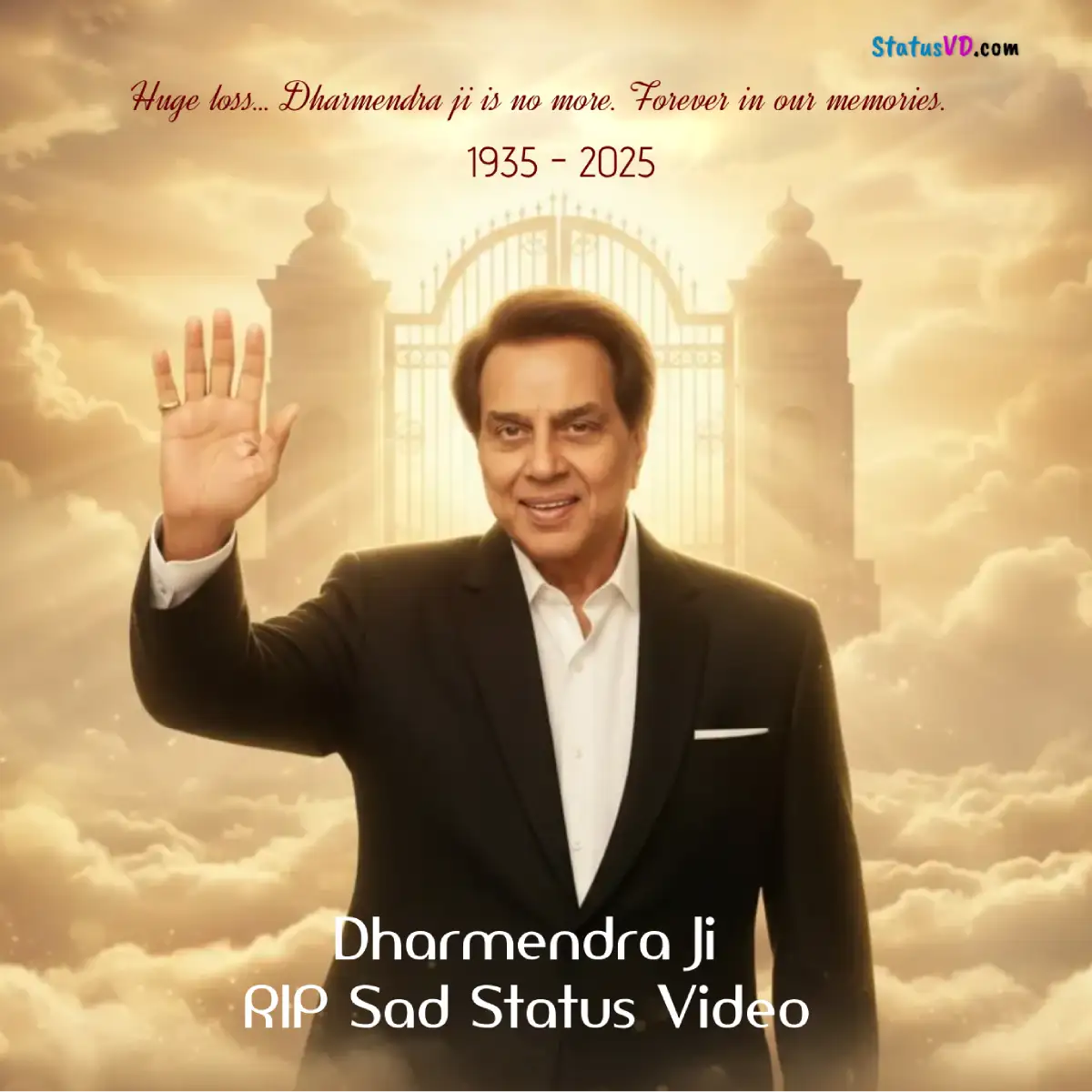 Dharmendra Ji RIP Sad Status Video 2025