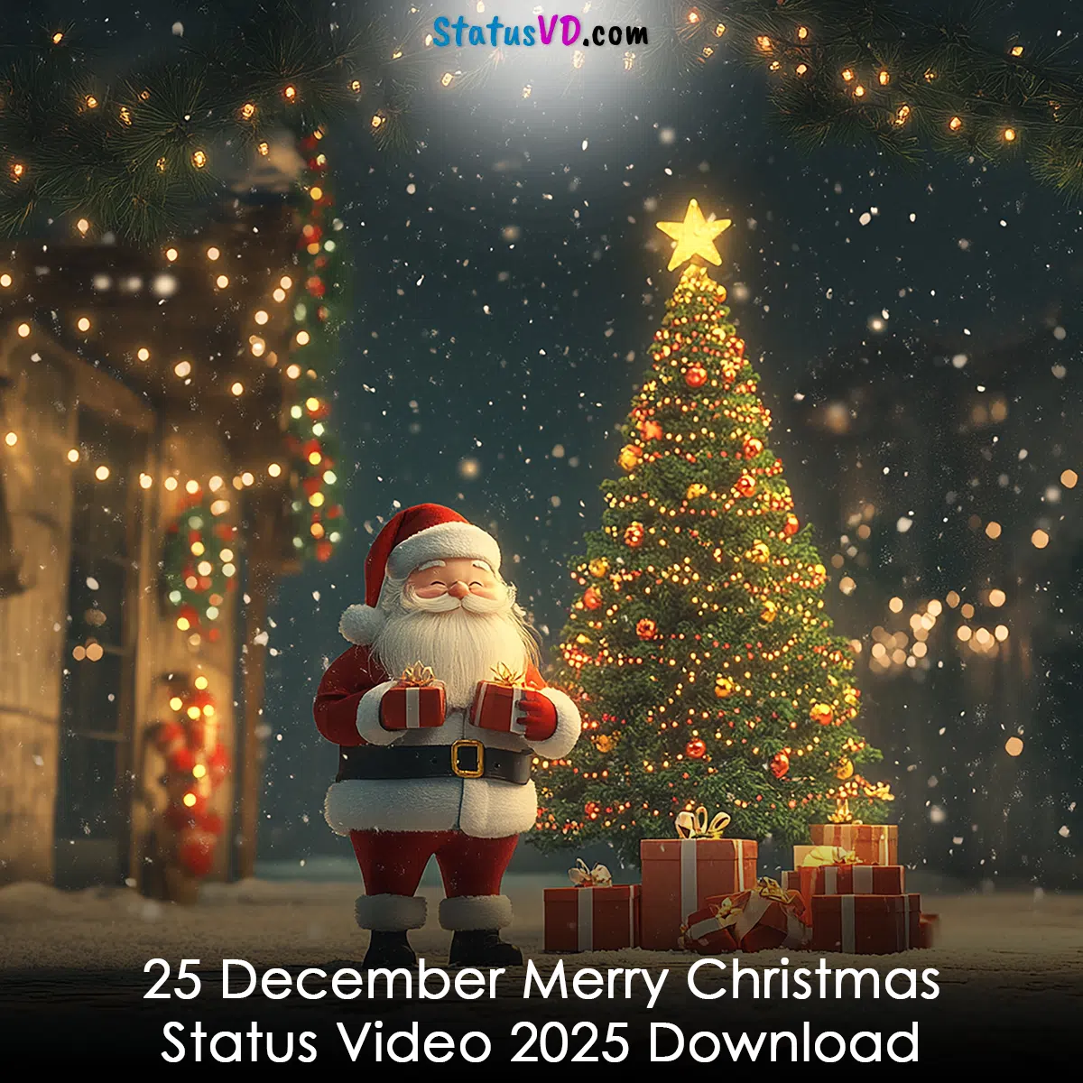 25 December Merry Christmas Status Video 2025 Download